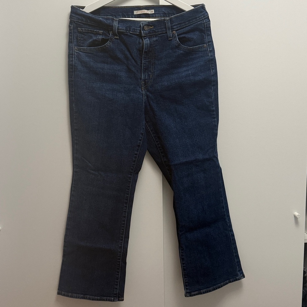 Levi’s High Waisted Crop Flare Jeans